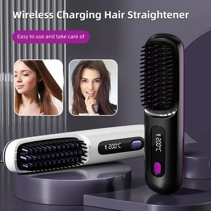 Wireless Heated Straightening Brush