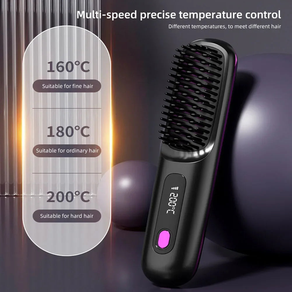 Wireless Heated Straightening Brush